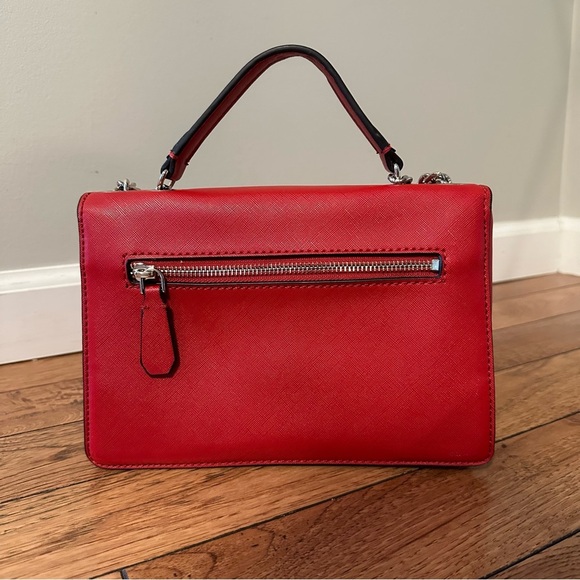Guess Cherie Convertible Crossbody Flap Bag in Red - Picture 5 of 16